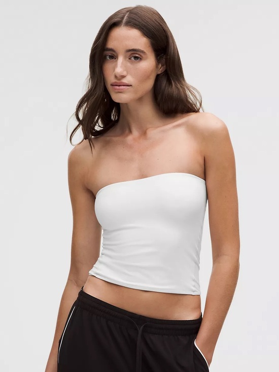 lululemon athletica Tops - Wundermost Ultra-Soft Nulu Tube Top - White